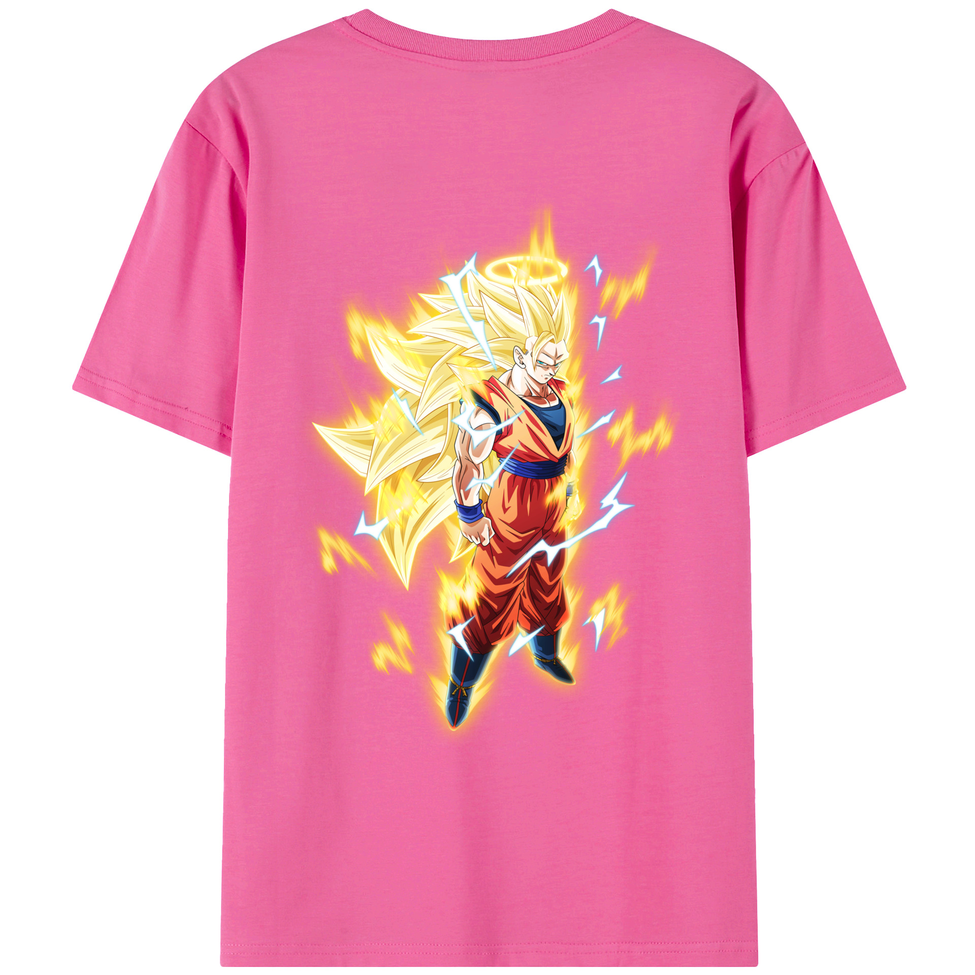 （画像用） ドラゴンボール 孫悟空（そん ごくう）Son Goku カカロット DRAGON BALL Kakarotto レディース半袖Tシャツ(バックプリント)